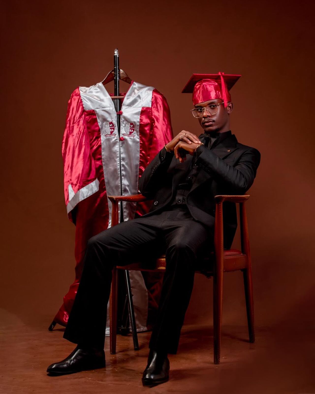 Tailored graduation suit made in Kampala (graduation look 1)
