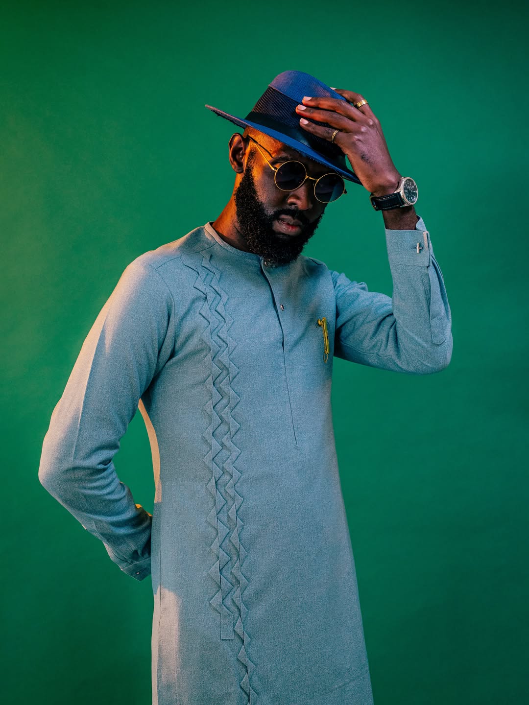 The Nsambya Kaftan: men's kaftan tailored in Kampala by The Looks Bespoke (view 1)
