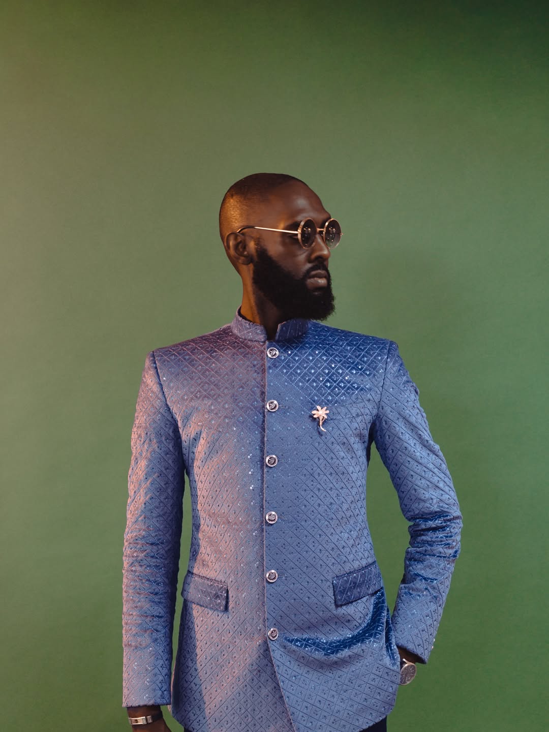 The Wedding Kaftan: men's kaftan tailored in Kampala by The Looks Bespoke (view 5)