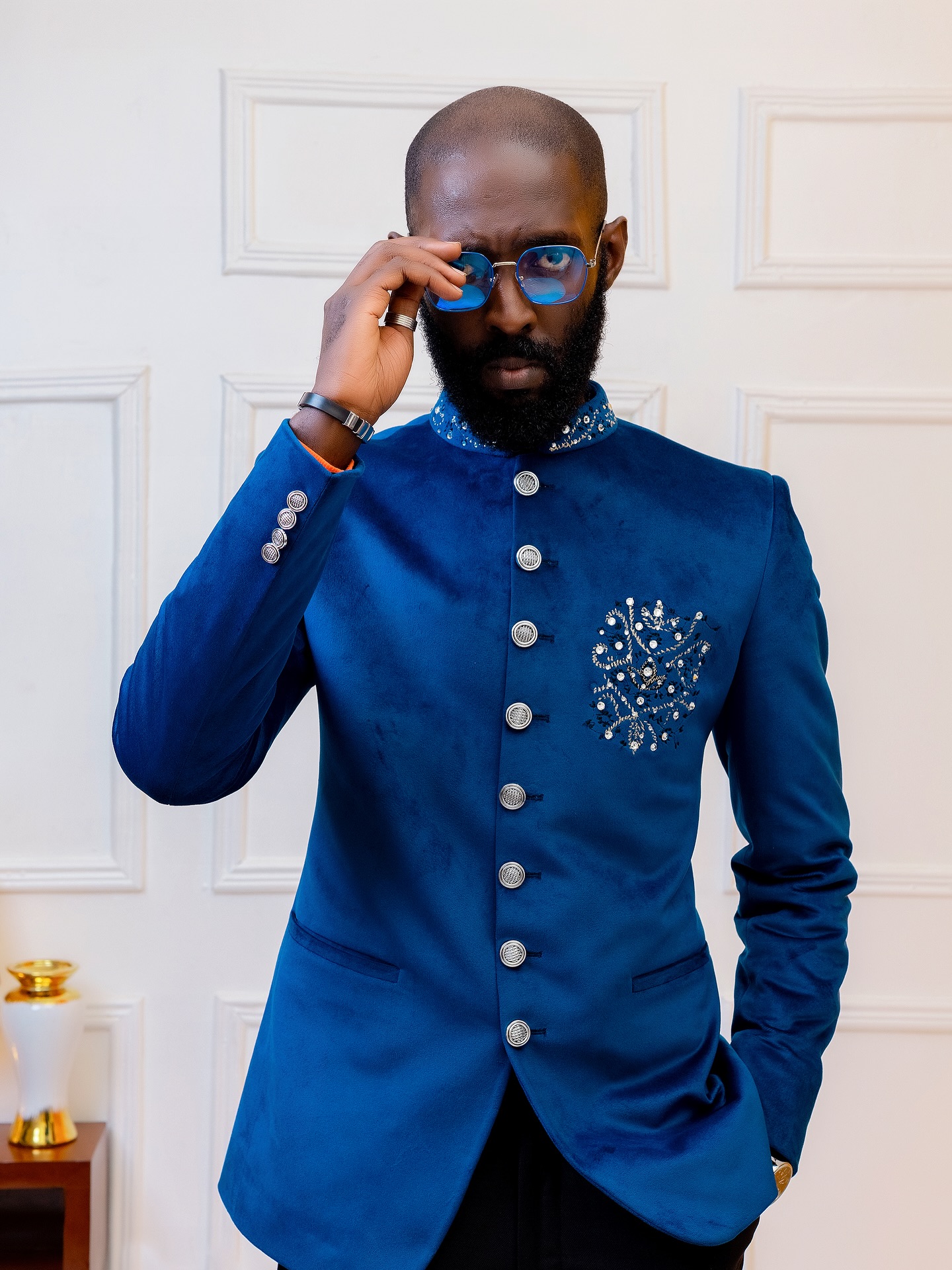 Bespoke menswear from The Looks Bespoke archive, Kampala (archive look 17)