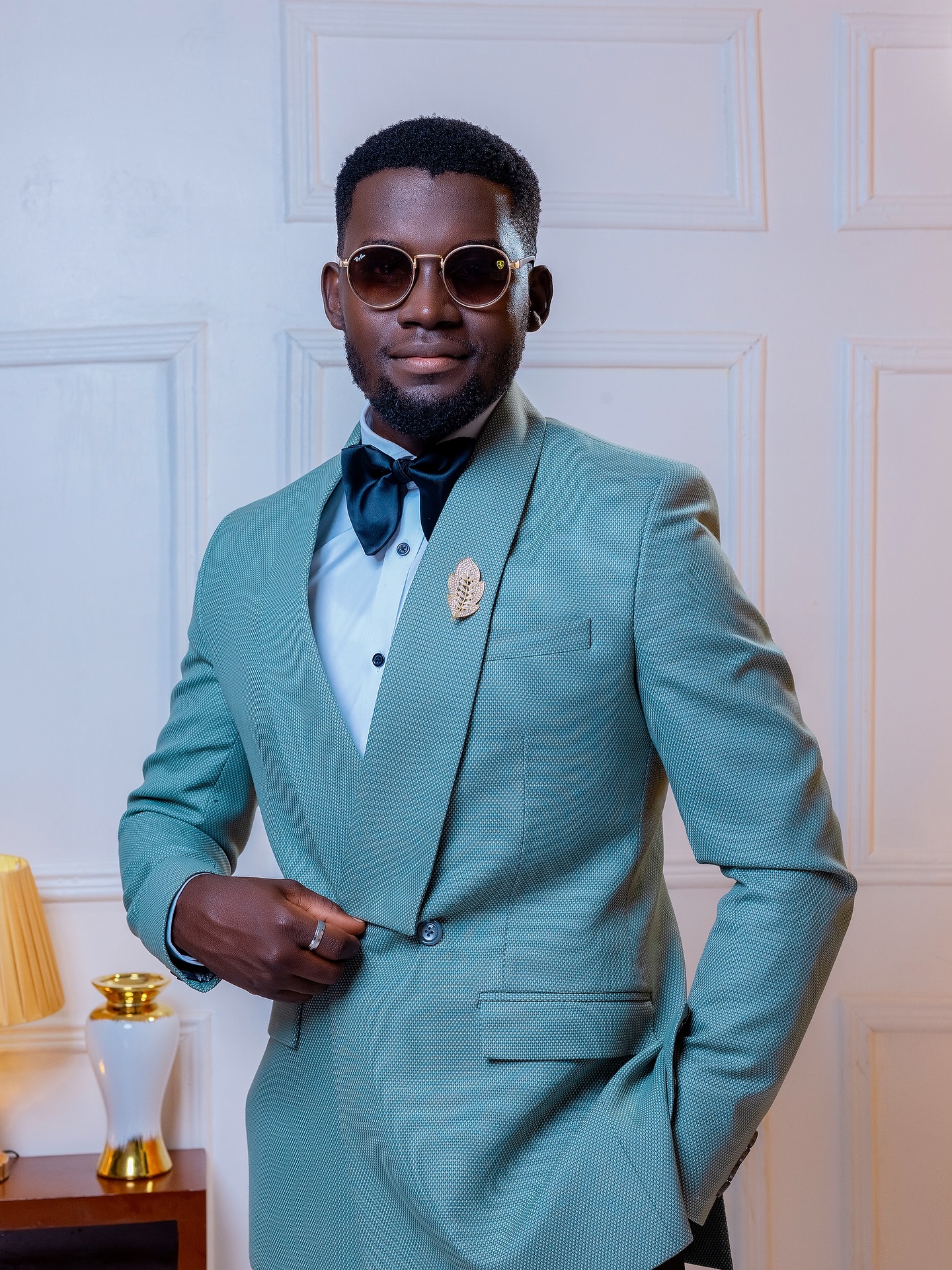 Custom-tailored look made in Nsambya, Uganda (archive look 22)