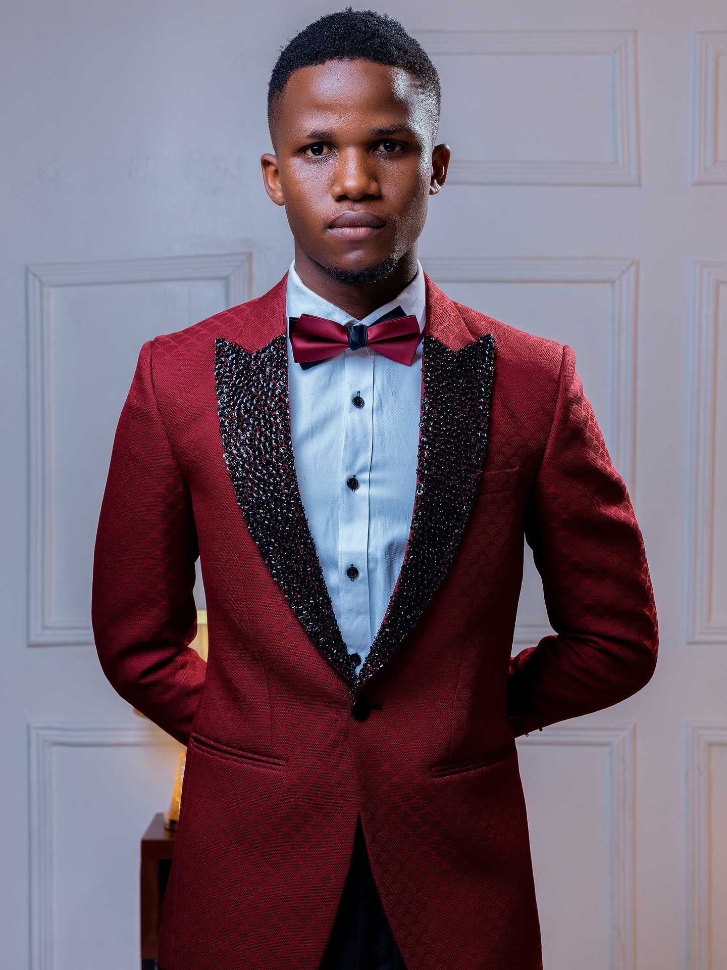 Custom-tailored look made in Nsambya, Uganda (archive look 6)