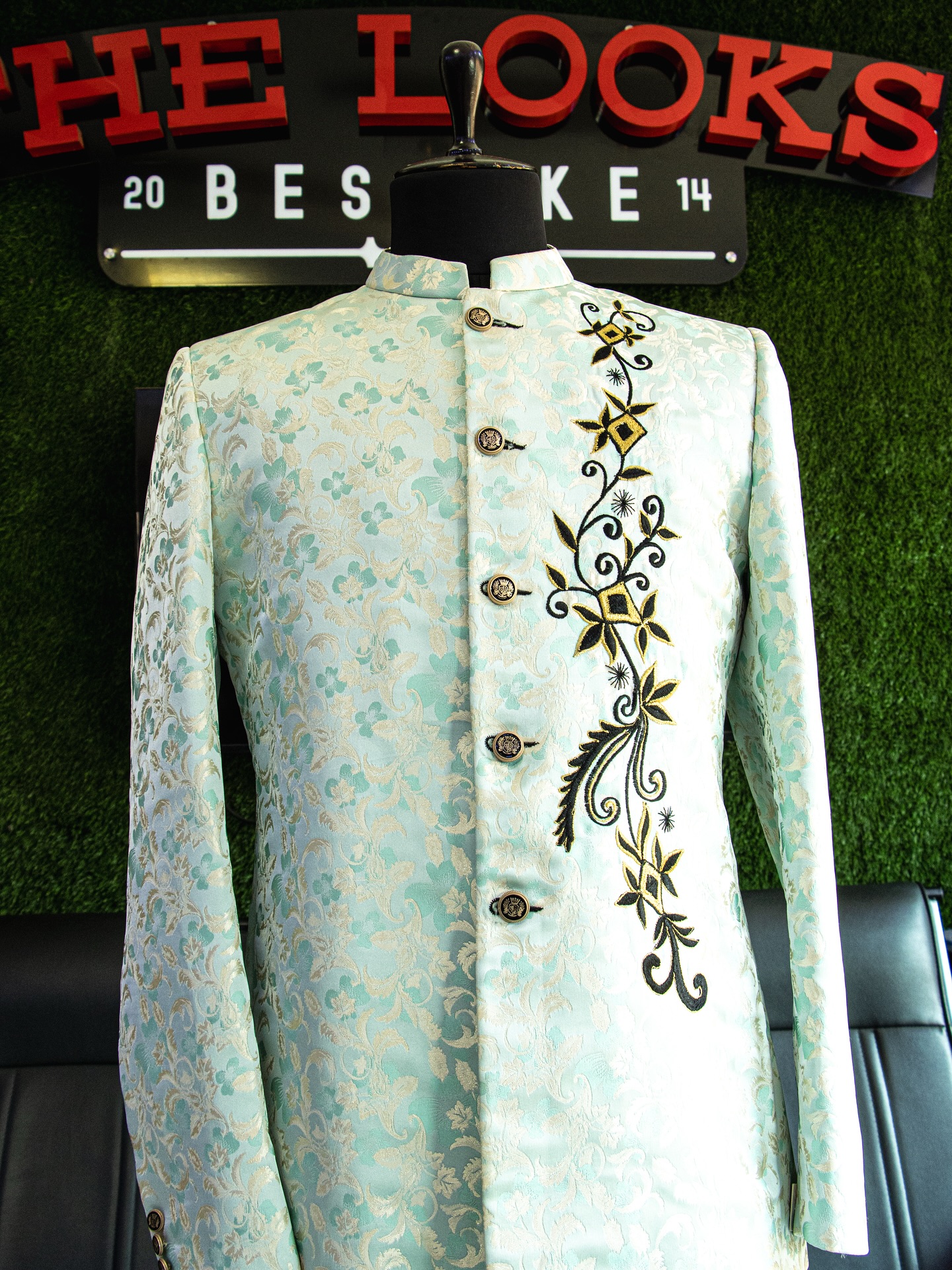 Tailored menswear showroom piece, The Looks Bespoke (showroom look 10)
