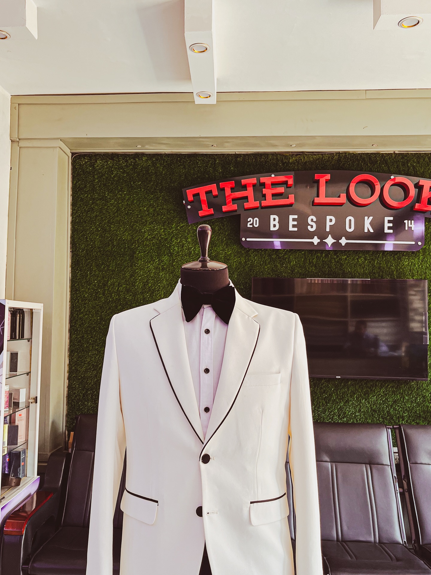 Made-to-measure jacket in The Looks Bespoke Nsambya showroom (showroom look 18)