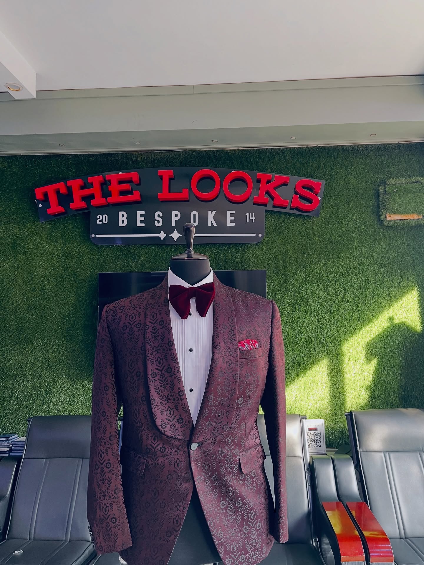Made-to-measure jacket in The Looks Bespoke Nsambya showroom (showroom look 23)