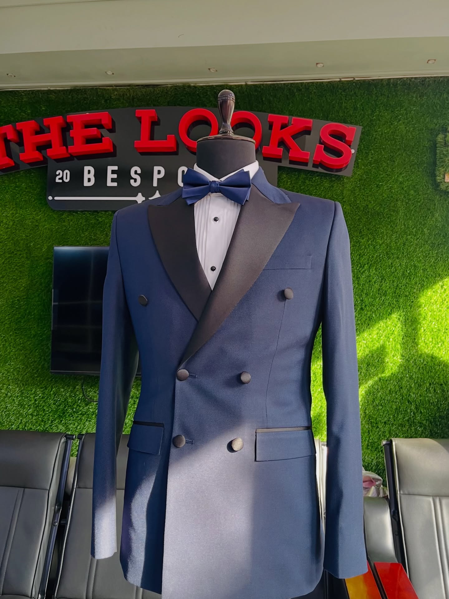 Tailored menswear showroom piece, The Looks Bespoke (showroom look 30)