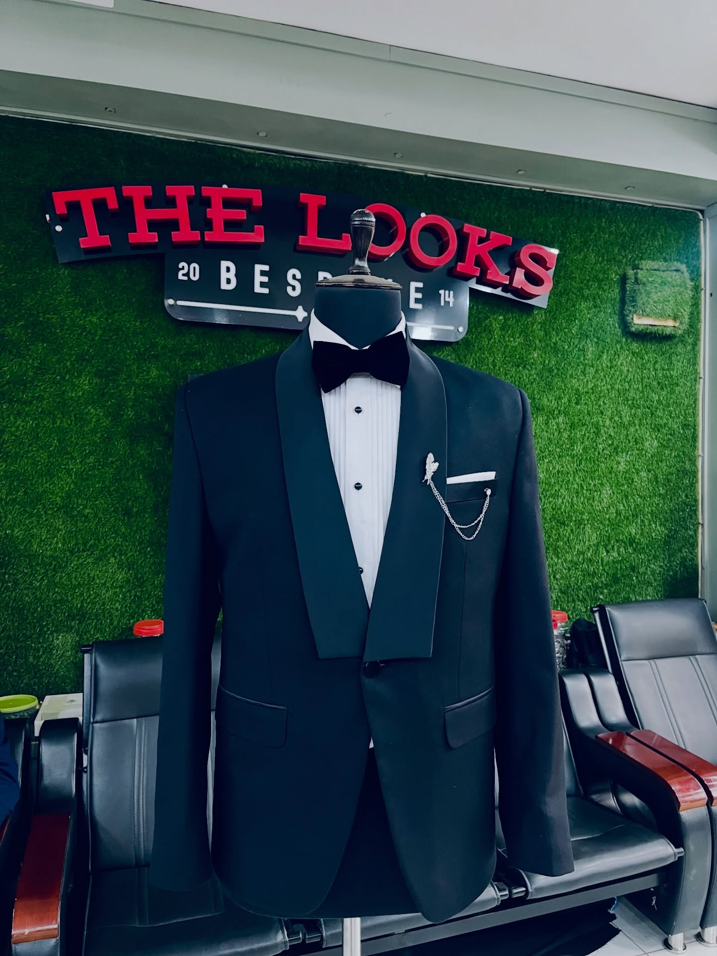 Made-to-measure jacket in The Looks Bespoke Nsambya showroom (showroom look 33)