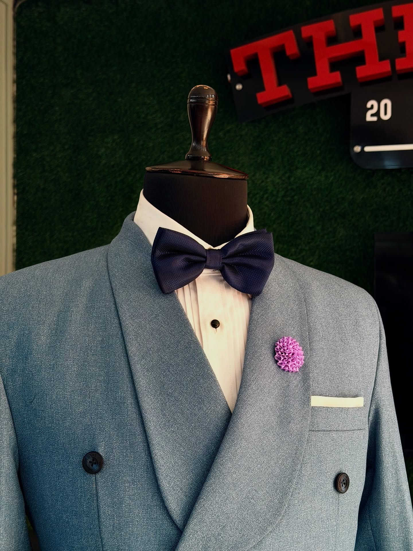 Tailored menswear showroom piece, The Looks Bespoke (showroom look 40)