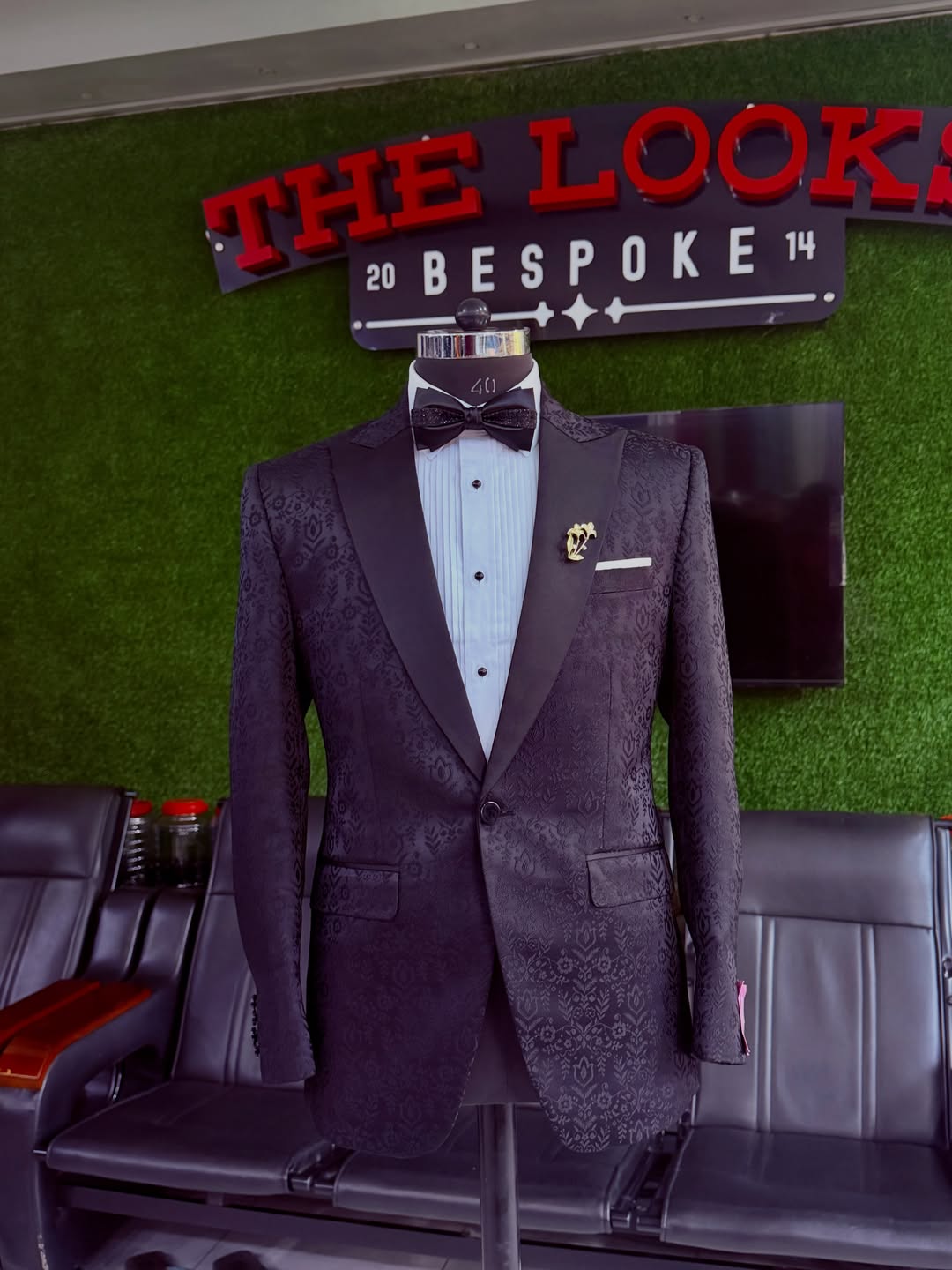 Tailored menswear showroom piece, The Looks Bespoke (showroom look 60)