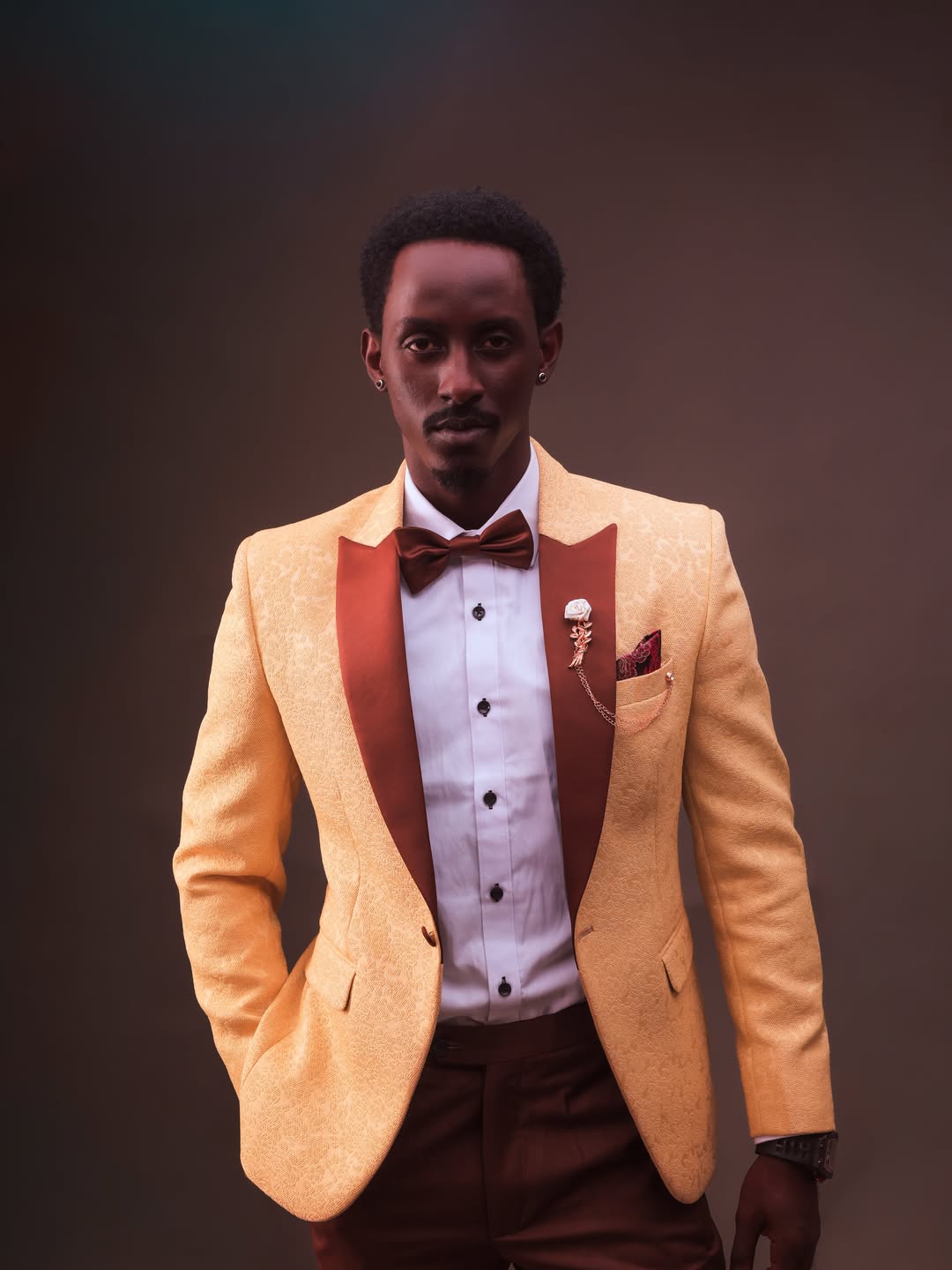 Bespoke three-piece suit made in Uganda (suits look 19)