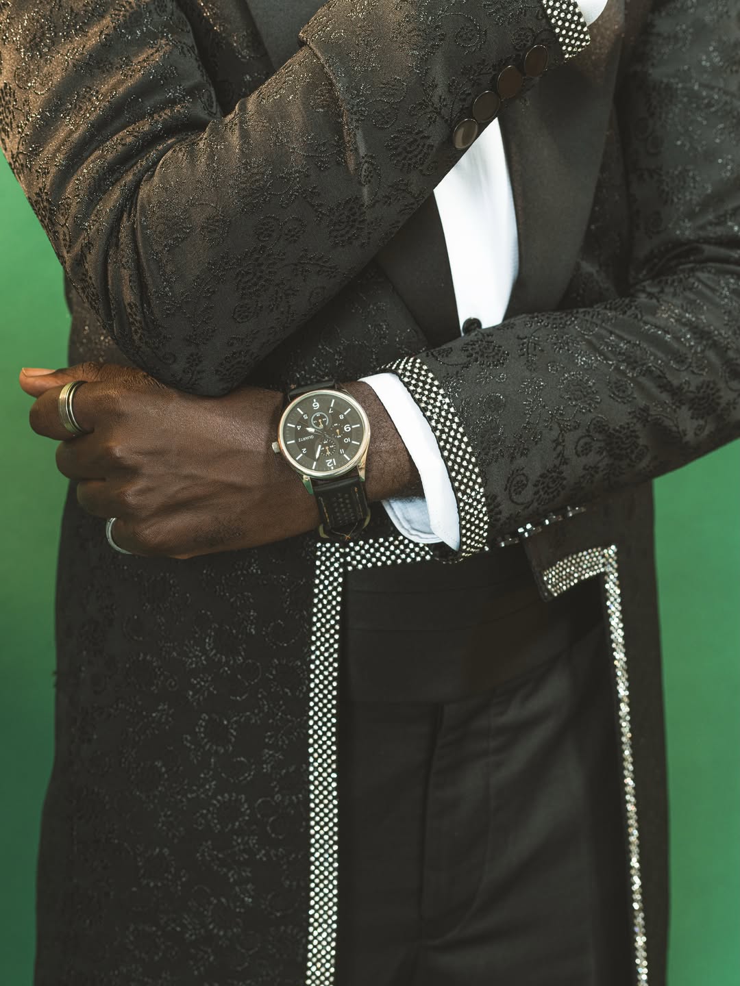 Bespoke three-piece suit made in Uganda (suits look 40)