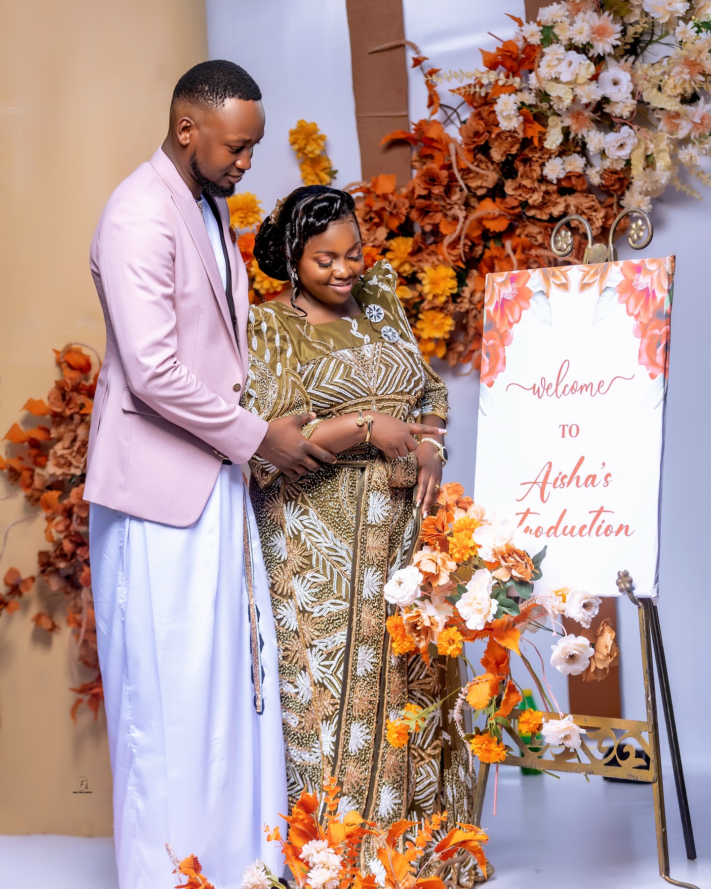 Kwanjula introduction ceremony outfit by The Looks Bespoke (traditional look 11)