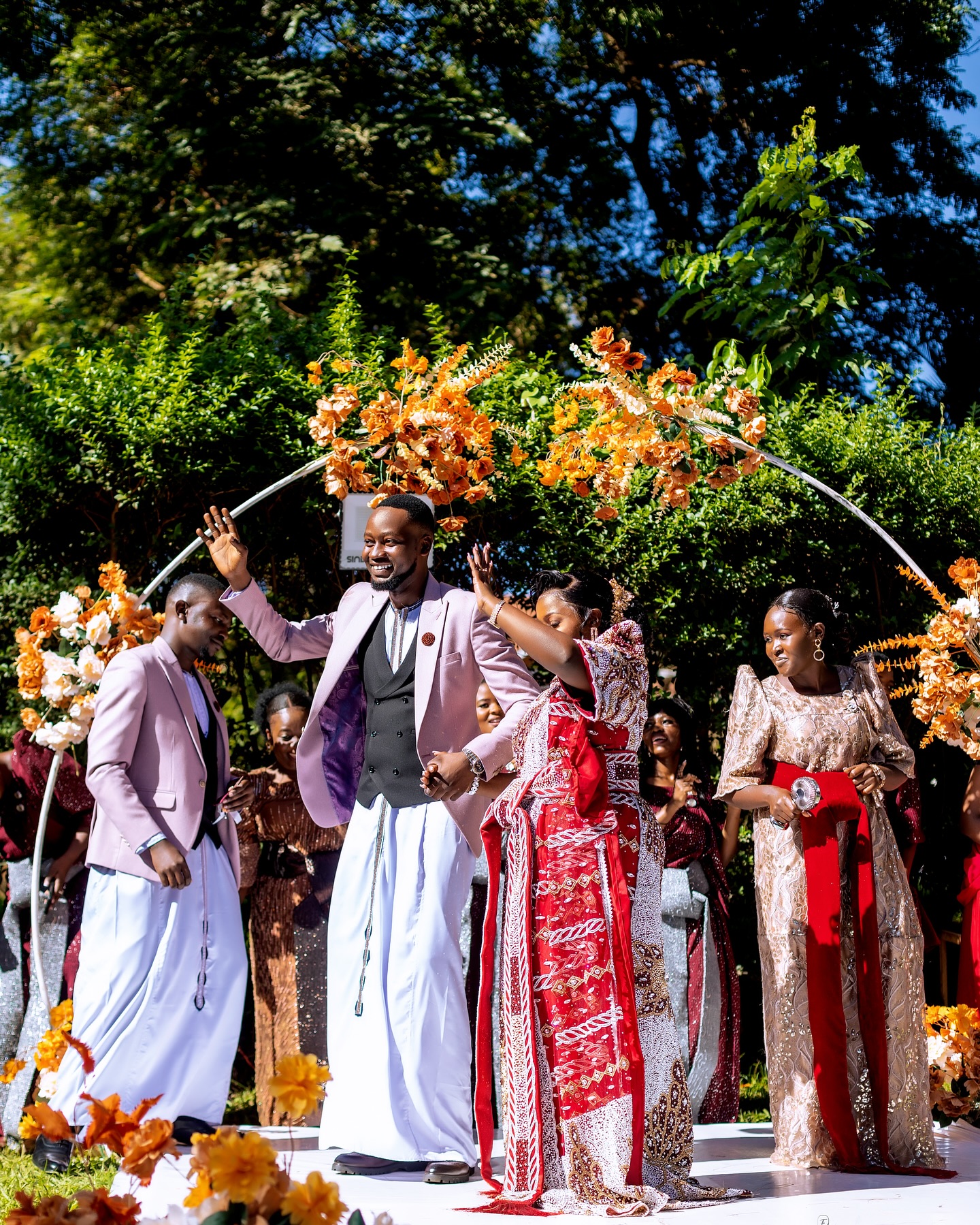 Kwanjula introduction ceremony outfit by The Looks Bespoke (traditional look 16)