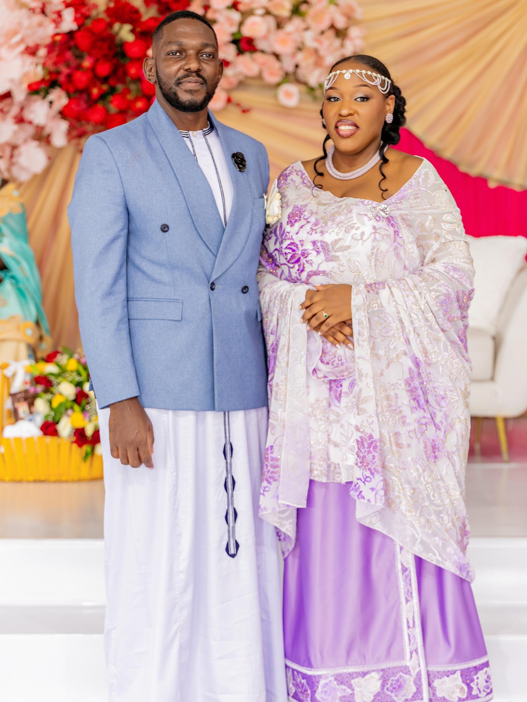 Traditional kanzu and tailored jacket for a Ugandan ceremony (traditional look 22)