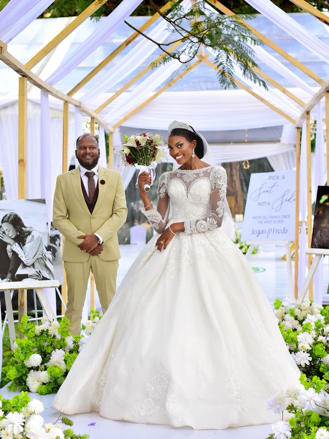 Tailored wedding attire for a Kampala celebration (weddings look 11)
